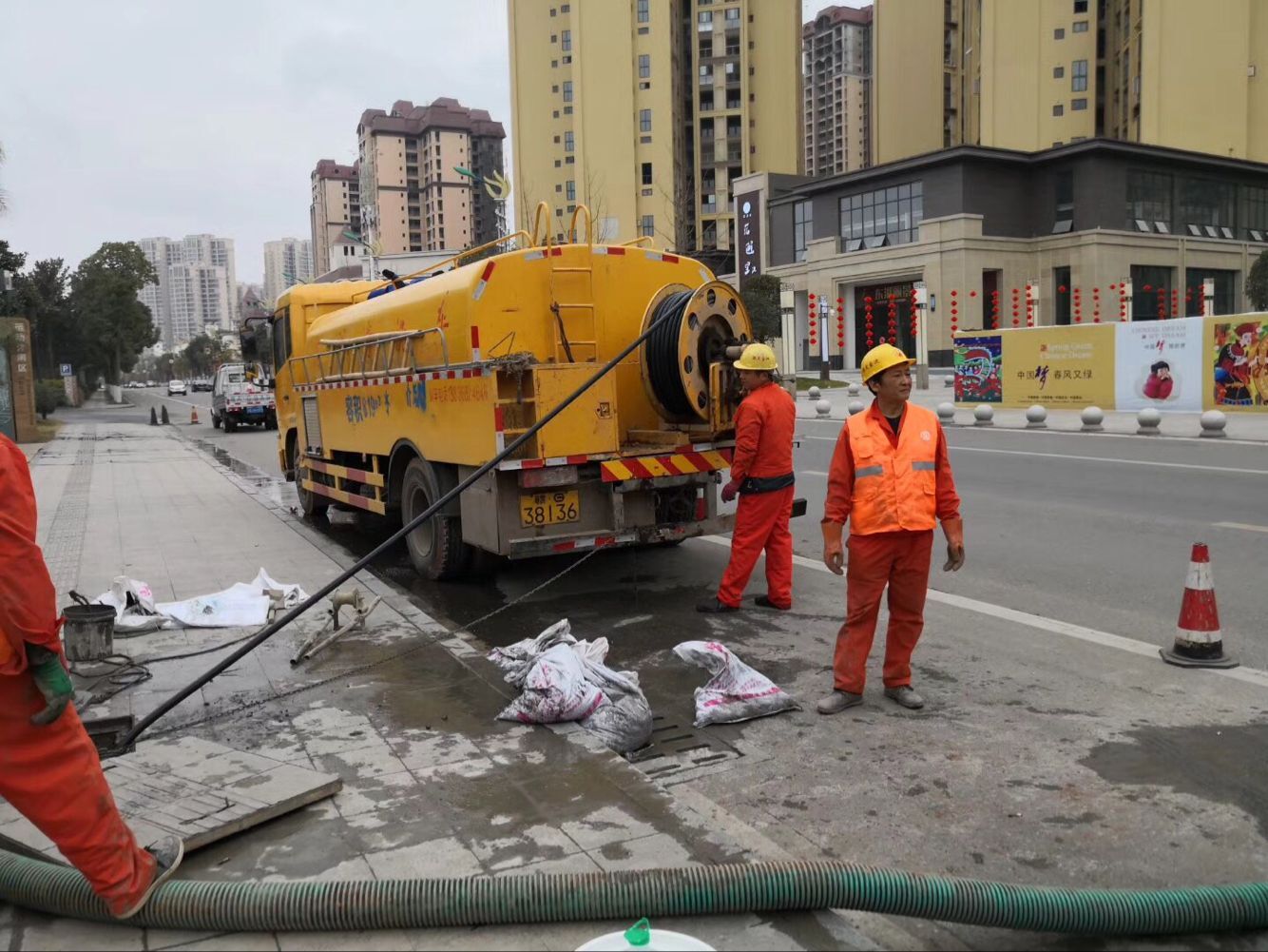 五河排污管道清淤-管道清洗